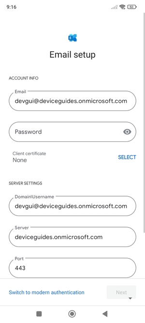 Enter your password