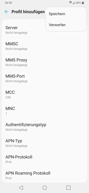 Wählen Sie Speichern