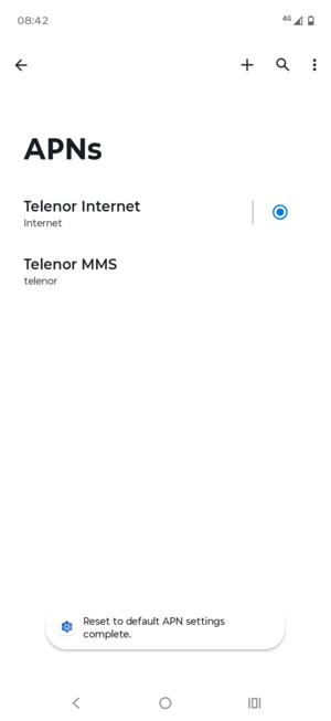 Select New APN