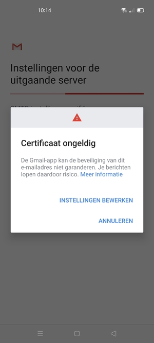 Selecteer INSTELLINGEN BEWERKEN