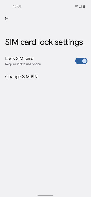 Select Change SIM PIN