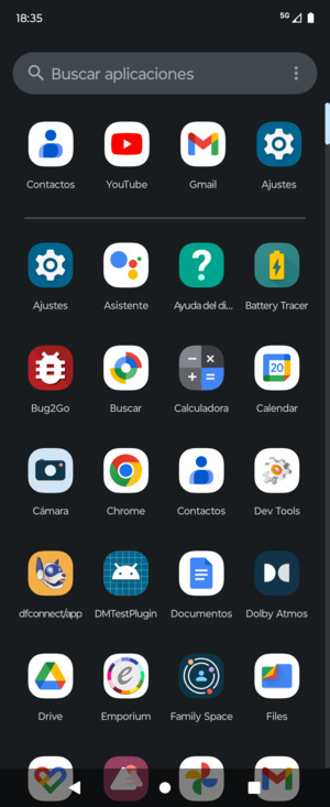 Seleccione Ajustes