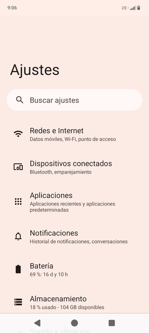 Seleccione Redes e Internet