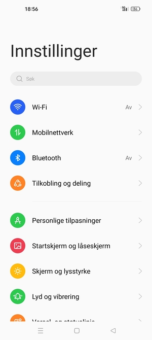Velg Wi-Fi