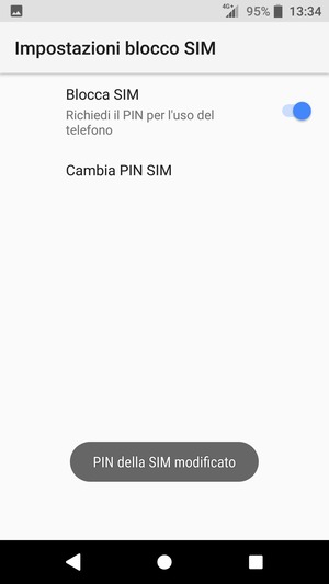 Il tuo PIN della SIM è stato modificato