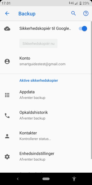 Vælg Konto