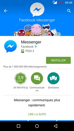 Sélectionnez INSTALLER