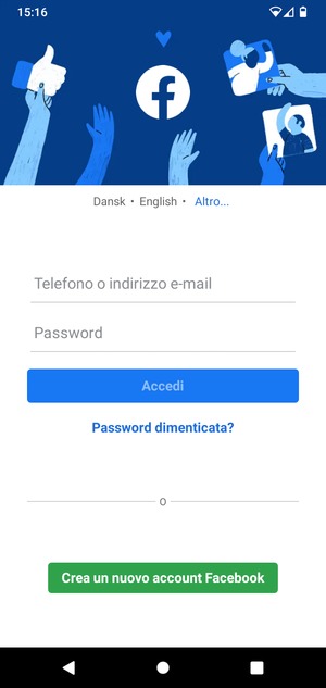 L'app è pronta per l'uso