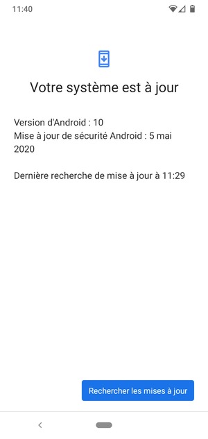Sélectionnez Rechercher les mises à jour