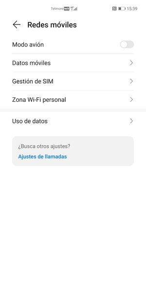 Seleccione Zona Wi-Fi personal
