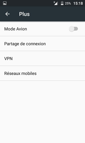 Sélectionnez Réseaux mobiles