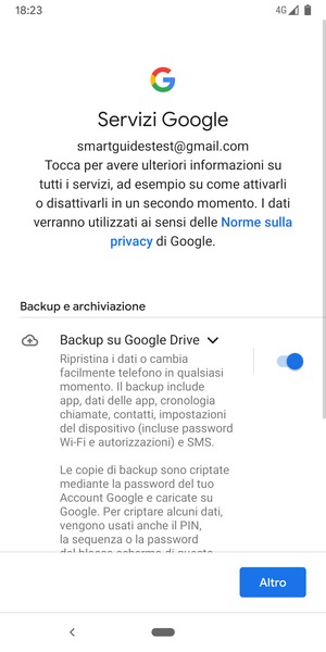 Seleziona Altro