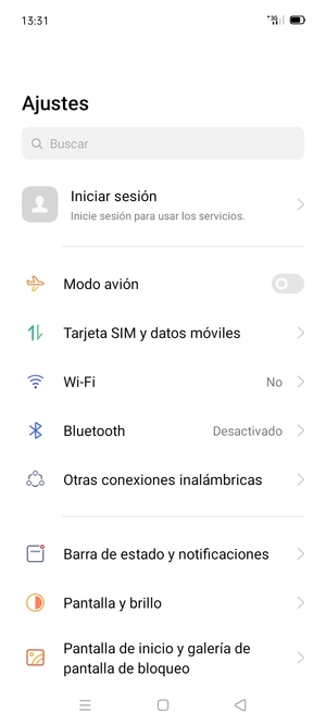 Seleccione Tarjeta SIM y datos móviles