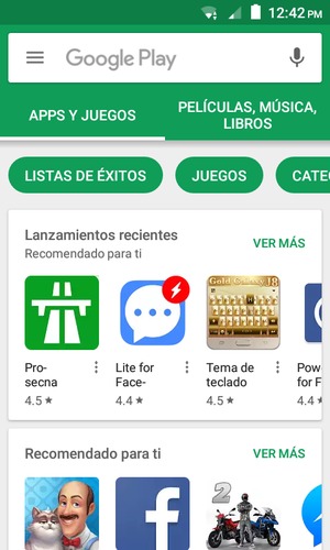 Seleccione la barra de Búsqueda