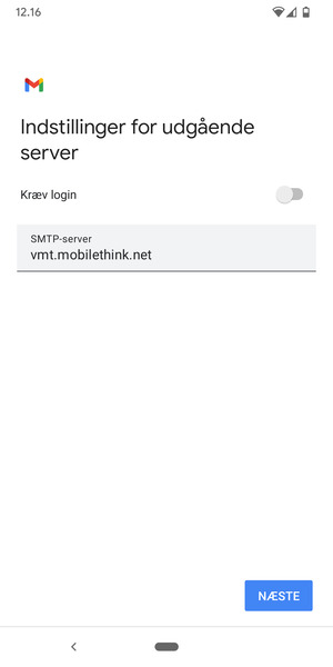 Slå Kræv login fra og vælg NÆSTE