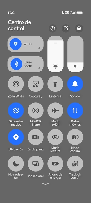 Desactive Wi-Fi y Bluetooth