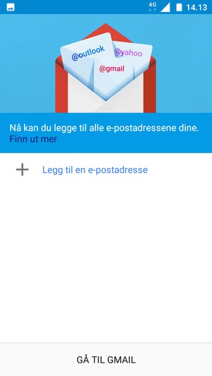 Velg Legg til en e-postadresse