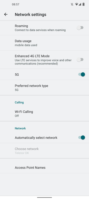 Select Access Point Names