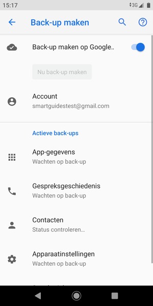 Selecteer Account