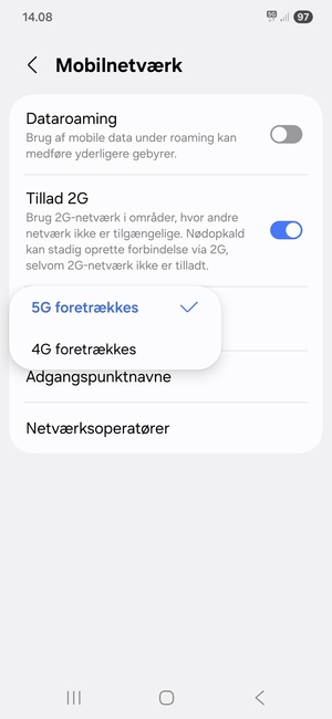 Vælg din foretrukne mulighed