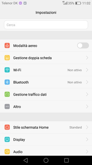 Seleziona Altro