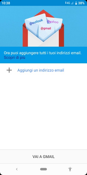 Seleziona Aggiungi un indirizzo email