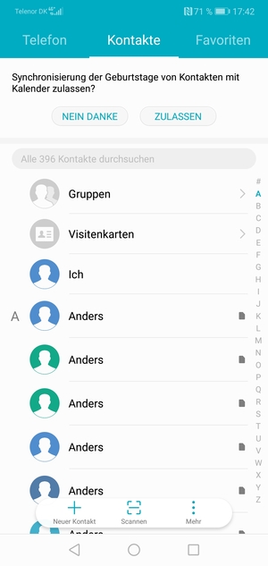 Wählen Sie Mehr