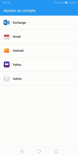 Sélectionnez Gmail