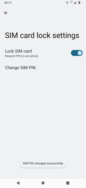 Your SIM PIN has been changed