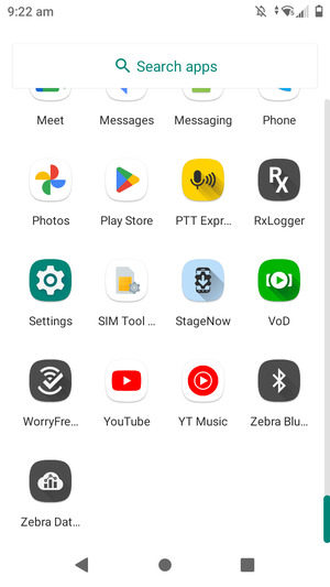 Scroll to and select Settings