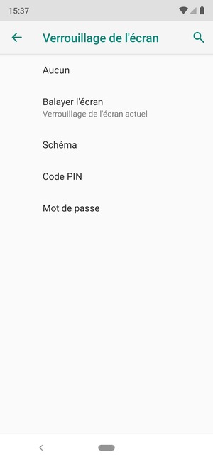 Sélectionnez Schéma