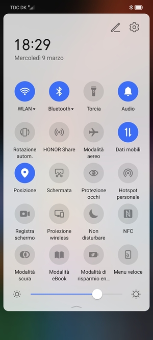 Disattiva WLAN e Bluetooth