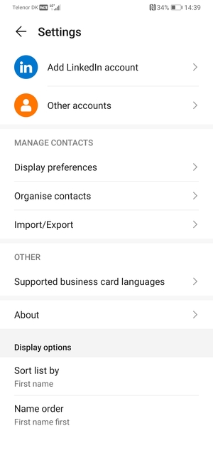 Select Import/Export