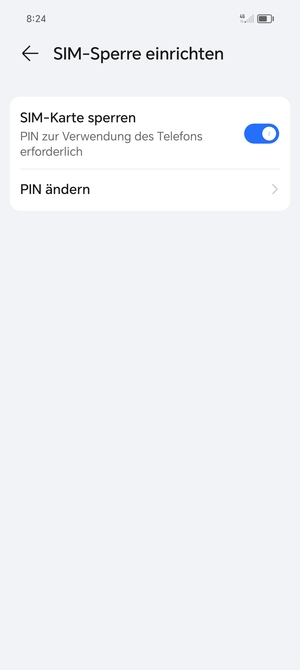 Wählen Sie PIN ändern