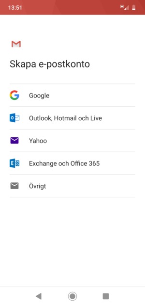 Välj Google