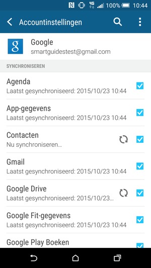 Uw gegevens worden gesynchroniseerd