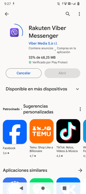 Espere a que el proceso de instalación finalice