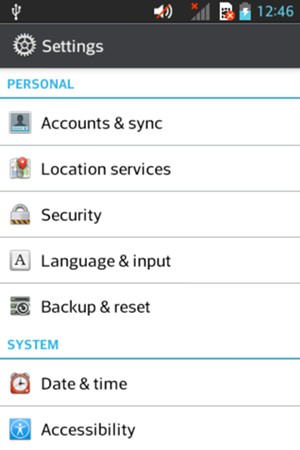 Return to the Settings menu and select Location services