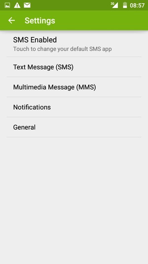 Select Text Message (SMS)