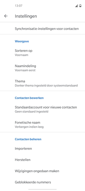 Scroll naar en selecteer Importeren
