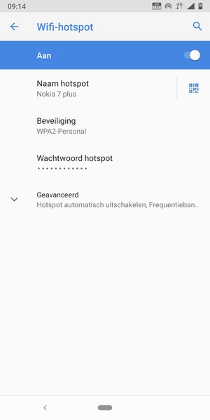Uw telefoon is nu geïnstalleerd voor gebruik als modem