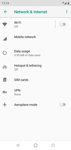 Select Wi-Fi