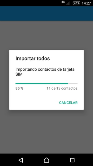 Sus contactos se guardarán en su cuenta de Google y se guardarán en su teléfono la próxima vez que Google sea sincronizado.