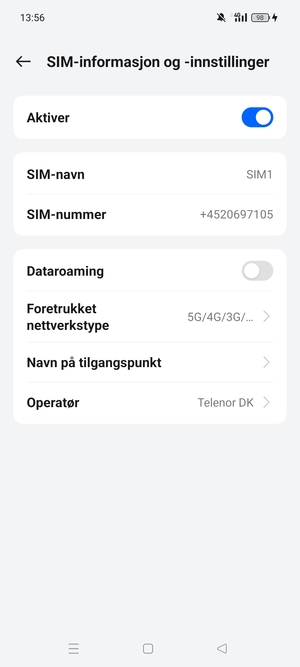 Velg Navn på tilgangspunkt