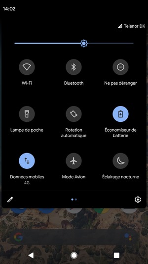 Sélectionnez le bouton Paramètres