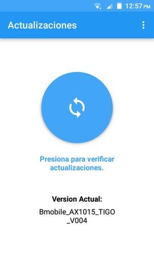 Seleccione Verificar actualizaciones