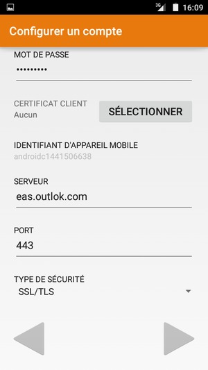 Faites défiler et sélectionnez SUIVANT
