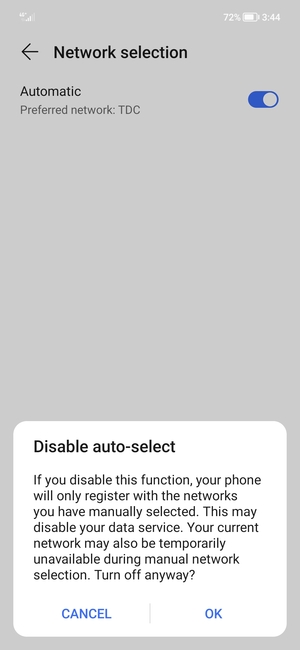 Select OK