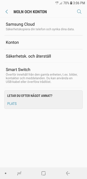 Välj Konton