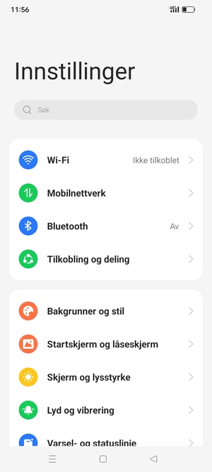 Velg Mobilnettverk
